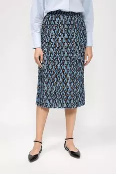 Юбка в складку с принтом Rinascimento