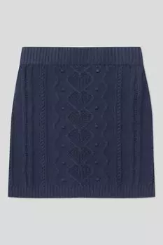 Юбка вязаная с узором Benetton