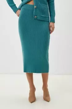 Юбка вязаная в рубчик Auranna