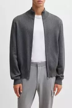 Кардиган хлопковый на молнии BOSS