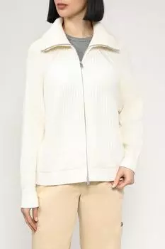 Кардиган хлопковый на молнии с объемным воротником Esprit Casual