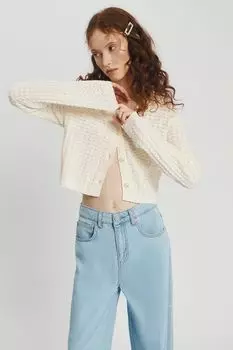 Кардиган хлопковый на пуговицах текстурный Nume