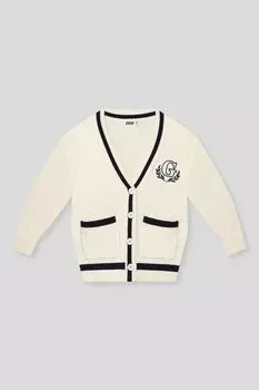 Кардиган хлопковый с контрастными деталями GIOCO