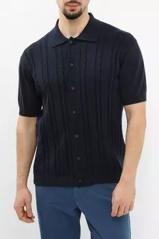 Кардиган хлопковый с коротким рукавом текстурный Oulyss