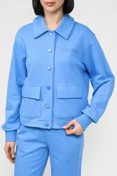 Кардиган хлопковый с отложным воротником и карманами COLORPLAY