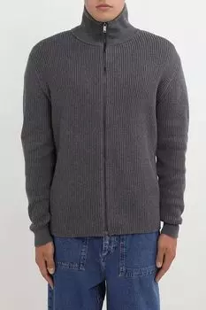 Кардиган хлопковый с воротником на молнии MARCO DI RADI
