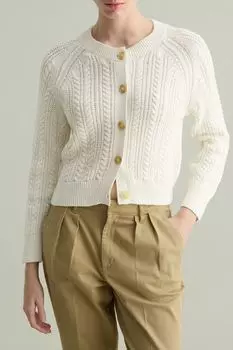 Кардиган хлопковый укороченный Piombo