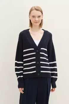 Кардиган хлопковый в полоску TOM TAILOR