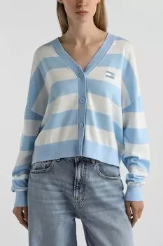 Кардиган хлопковый в полоску Tommy Jeans