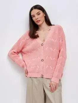 Кардиган из хлопка фактурной вязки Vinnis