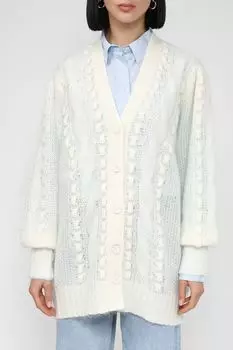 Кардиган из мохера и шерсти TWINSET