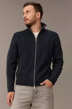 Кардиган из смесового хлопка на молнии DTMD