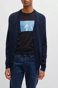 Кардиган из смесовой шерсти BOSS