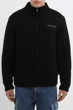 Кардиган из смесовой шерсти на молнии Guess Jeans
