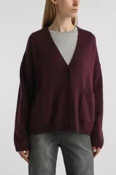 Кардиган из смесовой шерсти с карманами SABRINA SCALA