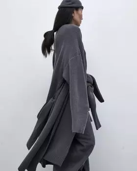 Кардиган макси из шерсти мериноса MANKOVA