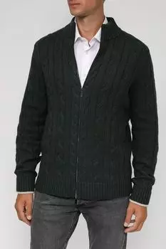 Кардиган на молнии с косами D.Molina