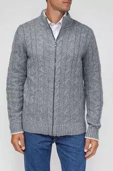 Кардиган на молнии с косами D.Molina