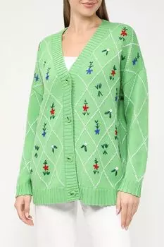 Кардиган на пуговицах с принтом BELUCCI