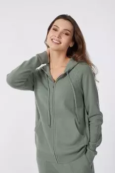 Кардиган с капюшоном из смеси шерсти и кашемира MARC & ANDRE