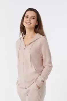 Кардиган с капюшоном из смеси шерсти и кашемира MARC & ANDRE