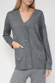 Кардиган с карманами из смесовой шерсти SABRINA SCALA