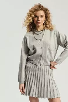 Кардиган с карманами укороченный Nume