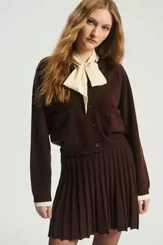 Кардиган с карманами укороченный Nume