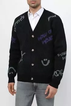 Кардиган с текстовым принтом MARCO DI RADI