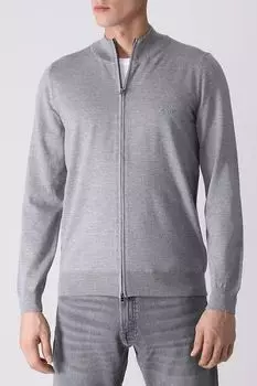 Кардиган шерстяной на молнии BOSS