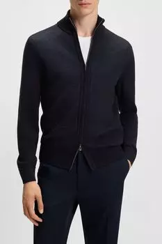 Кардиган шерстяной на молнии BOSS