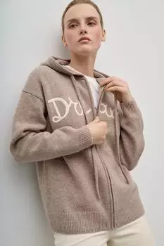 Кардиган шерстяной с капюшоном на молнии Akhmadullina Dreams