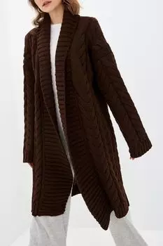 Кардиган шерстяной текстурный удлиненного кроя KSI KSI