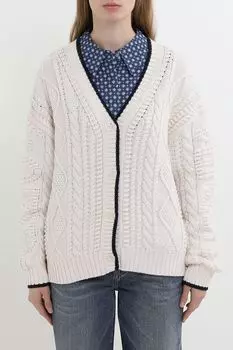 Кардиган текстурный с контрастными деталями Tommy Jeans