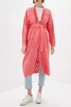 Кардиган удлиненного кроя с поясом KSI KSI