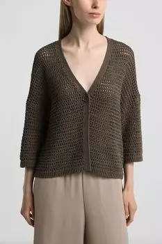 Кардиган вязаный с укороченным рукавом Comma,