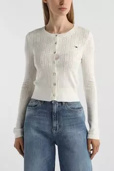 Кардиган вязаный текстурный Tommy Jeans