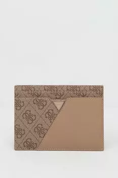Картхолдер с принтом из монограмм бренда Guess