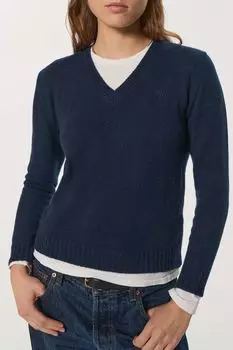 Кашемировый пуловер с V-образным вырезом Dasha Phi