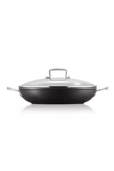 Кастрюля низкая со стеклянной крышкой 30 см Le Creuset