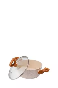 Кастрюля с крышкой c антипригарным покрытием Latte INHOUSE