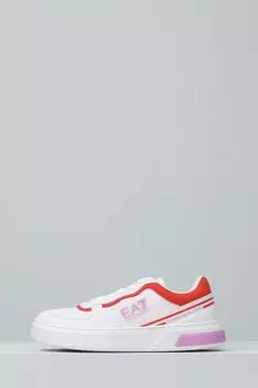 Кеды комбинированные с логотипом Ea7