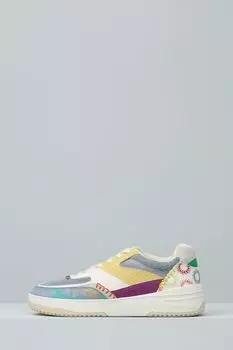 Кеды комбинированные с принтом Desigual