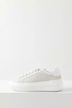 Кеды кожаные на высокой подошве Furla