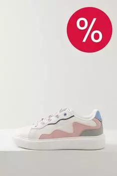 Кеды кожаные на высокой подошве Marc O'Polo