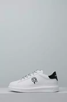 Кеды кожаные с логотипом Karl Lagerfeld