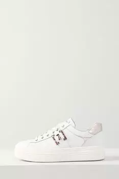 Кеды кожаные с логотипом Nero Giardini