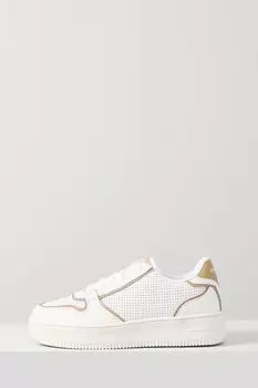 Кеды кожаные с перфорацией Ever be