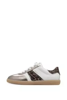 Кеды кожаные с принтом Tamaris