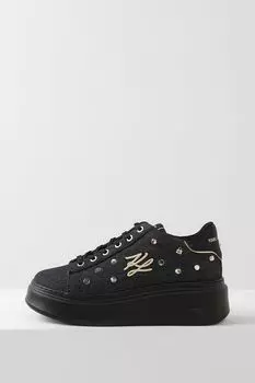 Кеды на высокой подошве с декором Karl Lagerfeld